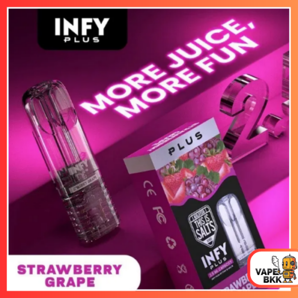 หัวพอต INFY PLUS - Strawberry Grape สตอเบอรี่ เกรป