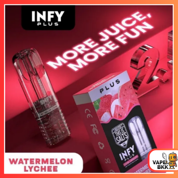 หัวพอต INFY PLUS - Watermelon Lychee แตงโม ลิ้นจี่