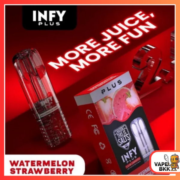 หัวพอต INFY PLUS - Watermelon Strawberry แตงโม สตอ