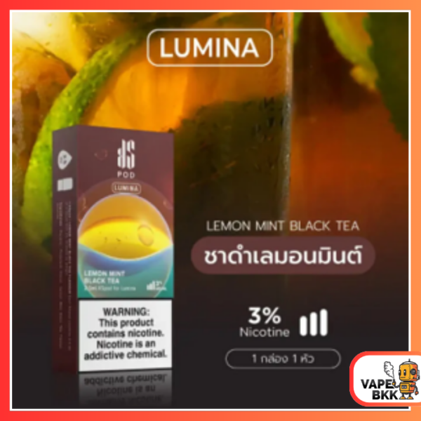 หัวพอต KS LUMINA 2.5 ML - Mint Black Tea มิ้นมะนาวชาดำ