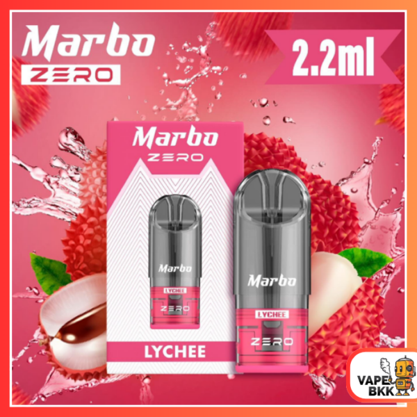 หัวพอต MARBO ZERO 30 MG - Lychee (ลิ้นจี่)