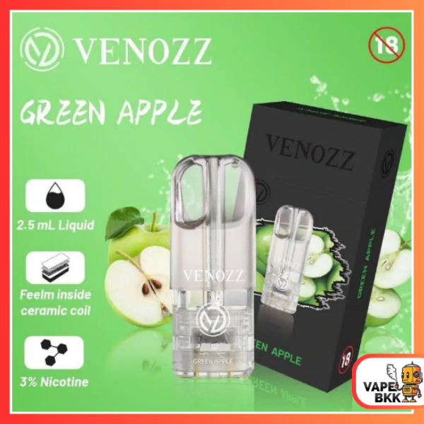 หัวพอต VENOZZ - Green Apple แอปเปิ้ล