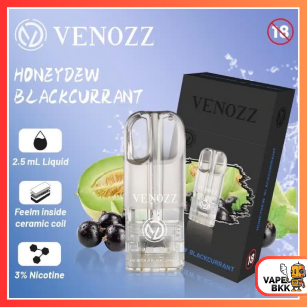 หัวพอต VENOZZ - Honeydew Blackcurrant เมล่อน แบล็คเคอเร้น