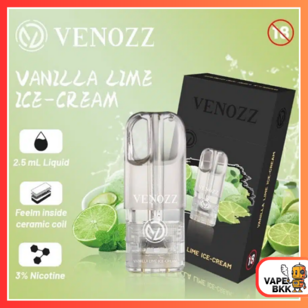 หัวพอต VENOZZ - Vanilla Lime Ice-Cream ไอติมวนิลา